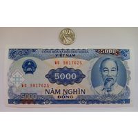 Werty71 Вьетнам 5000 Донгов 1991 UNC банкнота