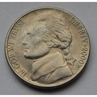 США, 5 центов , 2000 г. D