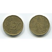 Франция. 20 евроцентов (1999)