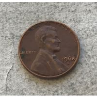 США 1 цент 1968 (S - Сан-Франциско)