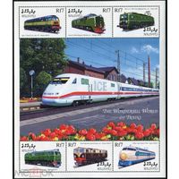 2000 г Мальдивы паровозы локомотивы MNH