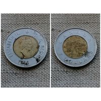 Канада 2 доллара 1996/Би-металл/фауна - медведь