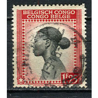 Бельгийское Конго - 1942/1943 - Местная женщина 1,25Fr - [Mi.216] - 1 марка. Гашеная.  (Лот 46EV)-T25P1