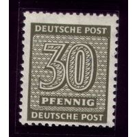 1 марка 1945 год Советская оккупация Германии Западная Саксония 135