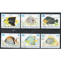 Рыбы Куба 1985 год серия из 6 марок