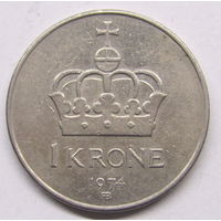 Норвегия 1 крона 1974 г