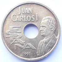 Испания 25 песет, 1991 (3-8-110)