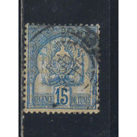 Fr Протекторат Тунис 1893 Герб Стандарт #21