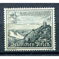 Третий Рейх - 1939г. - зимняя помощь, драконьи скалы, 4 + 3 Pf - 1 марка - MNH. Без МЦ!