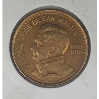 Аргентина 50 песо 1978 200 лет со дня рождения Хосе де Сан-Мартина