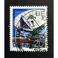 ГДР 1976 г. Интерспутник. Космос, полная серия из 1 марки #0251-K1P3