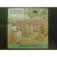 Австралия 1988 200 лет колонизации Прибытие 1-го флота, подъем флага