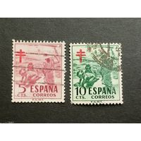 Испания 1951. Анти-туберкулезные налоговые марки. Борьба с туберкулезом