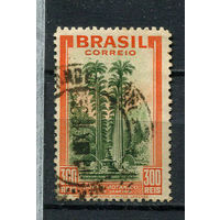 Бразилия - 1937/1938 - Ботанический сад 300R - [Mi.474] - 1 марка. Гашеная.  (Лот 20EP)-T2P2