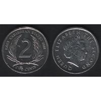 Восточные карибы km35 2 цента 2008 год (0(om1(0(2 ТОРГ
