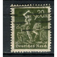 Рейх (Веймарская республика) - 1922/1923 - Шахтеры 30 M - [Mi.243] - 1 марка. Гашеная.  (Лот 57BF)