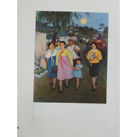 Северная Корея открытка 1970-е 10х15 см