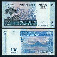 Мадагаскар 100 ариари 2004 год, UNC.