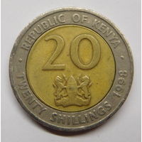 Кения 20 шиллингов 1998 г