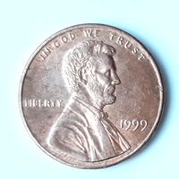 США 1 цент 1999 г.