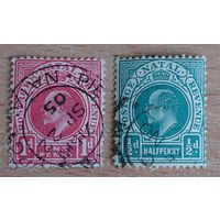 Натал 1904 Король Эдуард VII (2 марки)