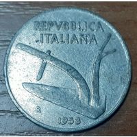 Италия 10 лир, 1953 (11-6-7)