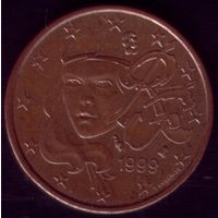 5 центов 1999 год Франция