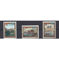 Спасение Венеции. Габон. 1972. 3 марки (полная серия). Michel N 456-458 (16,0 е)
