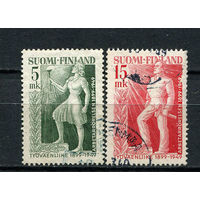 Финляндия - 1949 - 50 лет финскому рабочему движению - [Mi. 370-371] - полная серия - 2 марки. Гашеные.  (Лот 185AG)