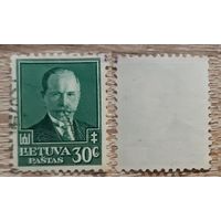 Литва 1934 60-летие со дня рождения Антанаса Сметоны. 30С