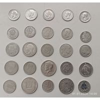 Серебро. 60 монет +