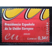 Испания 2010 Председательство Испании в Евросоюзе Михель-0,7 евро гаш