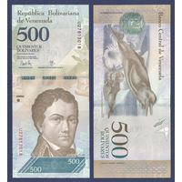 Венесуэла, 500 боливаров 2017 г., P-94b, UNC