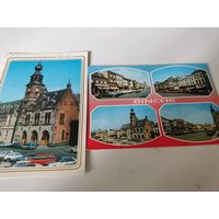 2 чистые открытки с видами города BINCHE