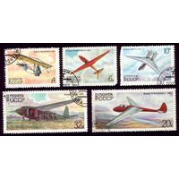 5 марок 1982 год Самолёты 2