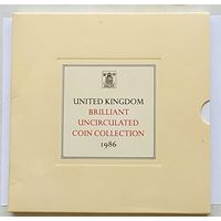 Годовой набор монет Великобритании 1986 года